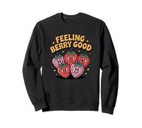 Feeling Berry Good Fragola Frutta Design per Gli Amanti dei Frutti di Bosco Felpa