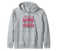 Feeling Boobish Not Foolish Breast Cancer Awareness Quote Felpa con Cappuccio