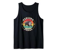 Feeling Feral Possum Vintage Funny Opossum Canotta