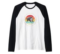 Feeling Feral Possum Vintage Funny Opossum Maglia con Maniche Raglan