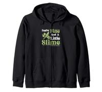 Feeling Fine And A Little Slime Divertenti Agricoltori di gombo vegetale Felpa con Cappuccio