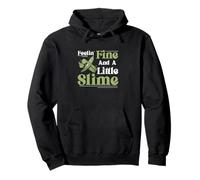 Feeling Fine And A Little Slime Divertenti Agricoltori di gombo vegetale Felpa con Cappuccio