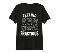 Feeling Fractious Funny Vet Tech Veterinary Humor Amante dei Cani Maglietta Premium