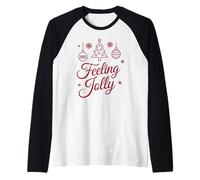 Feeling Jolly Winter Christmas Aesthetic Maglia con Maniche Raglan