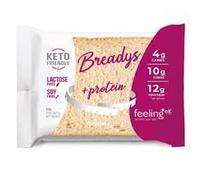 Feeling ok BREADYS - Pane monoporzione Proteico, low-carb e chetogenico (Box da 10 pezzi da 50g)