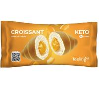 Feeling Ok Croissant Albicocca Cornetto con Crema all'Albicocca Low Carb, 50g