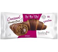 Feeling Ok Croissant Double Ciok Cornetto al Doppio Cioccolato Low Carb, 50g