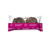 FEELING OK Frollino al Cacao con Gocce di Cioccolato Sg +Protein da 50 Gr - Frollini a basso contenuto di Carbo, calorie e zuccheri e alto tasso proteico per Dieta Chetogenica (Box da 10 Pezzi da 50g)