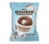 FEELING OK KETO BOMBER CACAO RIPIENO AL COCCO 50 GR