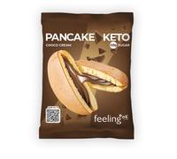 Feeling Ok Pancake Keto Choco Cream - Pancake proteico al cacao per la dieta chetogenica, 50 g