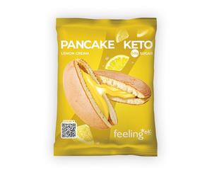 Feeling Ok Pancake Keto crema al limone - Pancake proteico per la dieta chetogenica, 50 g