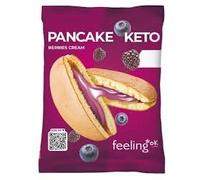 FEELING OK PANCAKE KETO da 50 Gr Ripieno Crema Frutti di Bosco (Box da 10 Pezzi da 50 Gr)