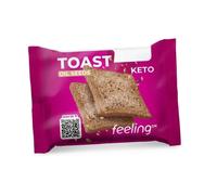 Feeling OK Toast oil seeds fette biscottate con semi oleosi per la dieta chetogenica, 20 g
