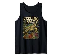 Feeling Salty Sea Turtle Marine Life And Ocean Lovers Canotta