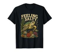 Feeling Salty Sea Turtle Marine Life And Ocean Lovers Maglietta