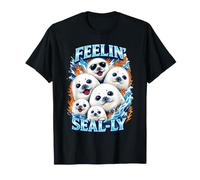 Feeling Seally Harp Seal Pupp Dad - Barzelletta Maglietta
