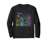 Feeling Spooky Ghost Cat Witch Pumpkin Maglia a Manica