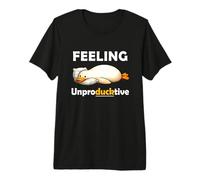 Feeling Unproductive Funny Lazy Duck Meme Morning Coworker Maglietta Premium