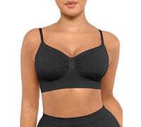 FeelinGirl Reggiseni da donna a copertura completa Comfort Bralette per le donne non imbottiti Reggiseni senza fili Reggiseni per tutti i giorni Cinghie regolabili, Nero , M