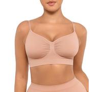FeelinGirl Reggiseni da donna a copertura completa Comfort Bralette per le donne non imbottiti Reggiseni senza fili Reggiseni per tutti i giorni Cinghie regolabili, Nude, L