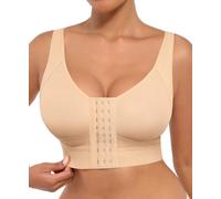 FeelinGirl Reggiseno post intervento chirurgico reggiseno a compressione senza ferretto per mastectomia con cinghie regolabili, Pelle, L