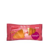 FeelingOK Croissant +Protein (65 g, Crema alla Fragola)
