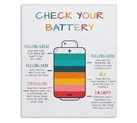 Feelings Chart Poster Social Emotional Learning SEL Emotion Regulation Self Regulation Educational Wall Art for Classroom Kids(Framed,12x18inch(30x45cm))