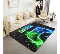feelingyou Tappeto con console da gioco, 150 x 200 cm, doppio colore, elegante, per camera da letto, per ragazzi e ragazze, con cielo stellato scintillante, decorazione per la casa