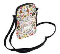 FEELMEM Borsa a tracolla con scritta "Back to School On My Way To Shape Little Minds", regalo per insegnante elementare, per educatore e personale scolastico, Beige, size