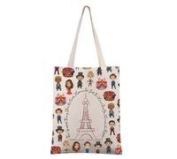 FEELMEM Borsa a tracolla musicale The Greatest Thing You'll Ever Learn Is Just To Love, regalo per amanti del teatro musicale, Beige, 1