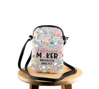 FEELMEM Borsa a tracolla per analista del comportamento, ideale come regalo per BCBA, idea regalo per insegnanti, educazione speciale, regalo di ringraziamento, Beige