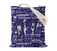 FEELMEM Borsa a tracolla per sorellanza greca blu e bianca del 1920 Sorority greca Paraphernalia Sorellanza Borsa a tracolla più fine regali da donna, Beige