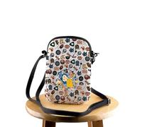 FEELMEM Coraline - Borsa a tracolla con personaggi di The Secret Door Lover, idea regalo per fan di Coraline, Beige, Taglia unica