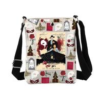FEELMEM Phantom Theatre Crossbody Phantom Nights Musical Inspired Gift Musical Lovers Fans Gifts, Beige, size