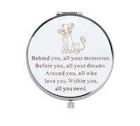 FEELMEM The Lion Inspire Gift Lion Specchio compatto Ispirazione Regalo Leone Simba Fan Gift Behind You All Your Memories