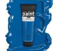 FeelMyPaint Colore Acrilico Blu - 120 ml di vernice artistica ad alta pigmentazione per tela, carta, tessuto, legno, vetro, ceramica, metallo, pietra