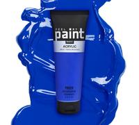 FeelMyPaint Colore Acrilico Blu Oltremare - 120 ml di vernice artistica ad alta pigmentazione per tela, carta, tessuto, legno, vetro, ceramica, metallo, pietra
