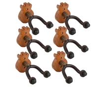 feelP0P0 Supporto da parete per chitarra, base in legno massello, antiscivolo, gancio girevole, facile da installare, adatto per chitarra, basso, ukulele, violino e molto altro ancora, risparmia