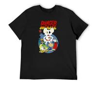 Feels Coolly Trendy T-Shirt Viethands Danger Mouse Retro Japanese Short SleeveFor Men Black L