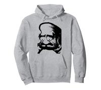 Feels Daruma Man - Vecchia Camicia Giapponese a Forma di Cartone Animato Bodhidharma Felpa con Cappuccio