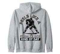 Feels Like A Penalty Box Kind of Day Hockey su Ghiaccio Divertente Felpa con Cappuccio