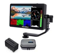 FEELWORLD F6PLUS V2 Monitor da campo per fotocamera da 6 pollici HDR Touchscreen 3D LUT con batteria, borsa per fotocamera IPS 1920x1080 4K HDMI 5 V Type-c Input