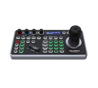 FEELWORLD KBC20 PTZ Camera Joystick Controller, Schermo LCD 4D Joystick Control Tastiera Supporto PoE VISCA Pelco-D/P RS422 RS485 RS232 RJ45 per Chiesa Live, Eventi, Live Streaming