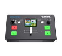 FEELWORLD LIVEPRO L1 V1 Multi Camera Video Mixer Switcher Display LCD 2 pollici 4 x HDMI Ingressi Formato di uscita USB 3.0 Produzione in tempo reale Live Streaming Leggero