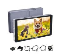 FEELWORLD P6XL 6 pollici 1200 nit Monitor da campo per telecamera da touchscreen, batteria integrata 3000 mAh, monitor per telecamera CNC, ingresso/uscita HDMI 4K Full HD 1920 x 1080P, monitor LUT 3D