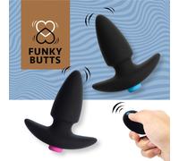 Feelztoys FeelzToys - Set di Butt Plug FunkyButts con Telecomando per Coppie