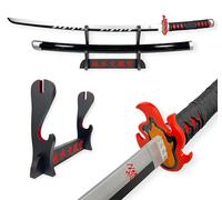 FEENOMENN Demon Slayer : Kimetsu No Yaiba - Katana Replica Lama di Legno - TANJIRO KAMADO (Red Nichirin)