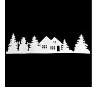 FEERIC CHRISTMAS - Decorazione Neve Fascia Glitterata L100 Statuetta Scimmia Resina Testa Dorato 3ASS