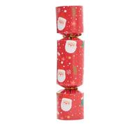 Feeric Lights and Christmas - Box Crackers Noel Tradi X6, colore: Rosso
