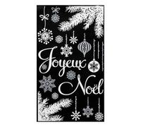 FEERIC LIGHTS & CHRISTMAS - Adesivo Bianco Stampato Argento